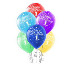 Kika - Kika Balon İyi Ki Doğdun Baskılı Karışık Renk 100'lü