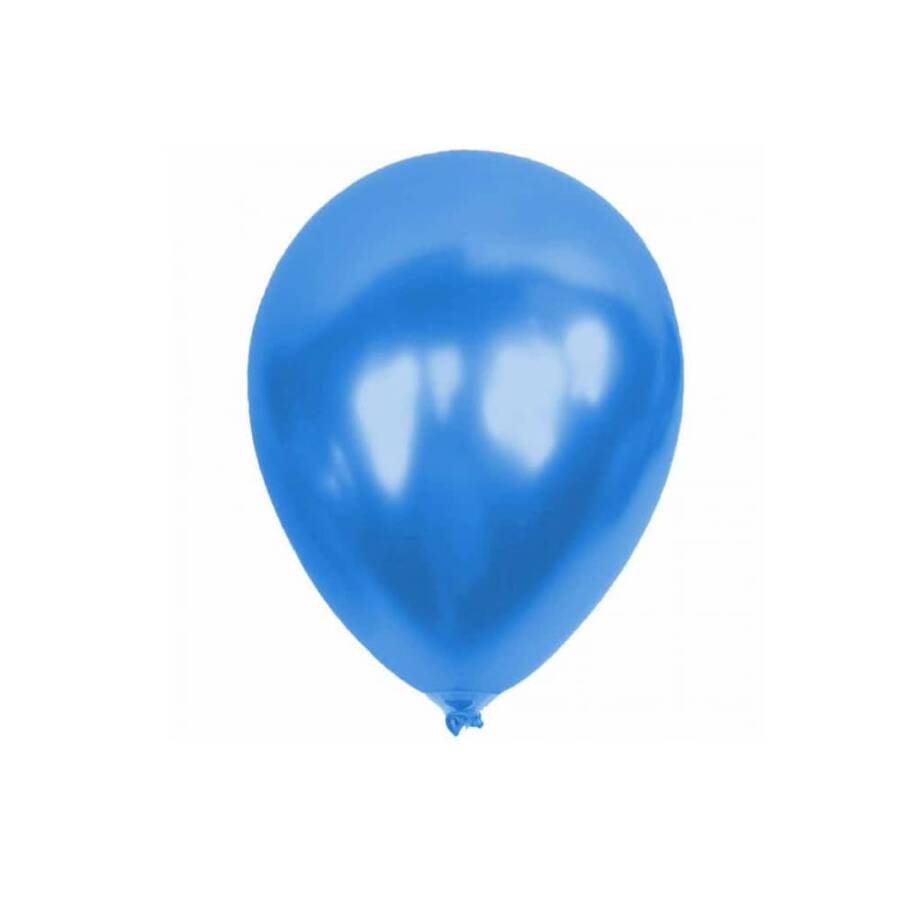 Kika Balon Metalik Mavi 100'lü