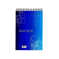 Klas - Klas Spiralli Kareli Bloknot A5 40 Yaprak 
