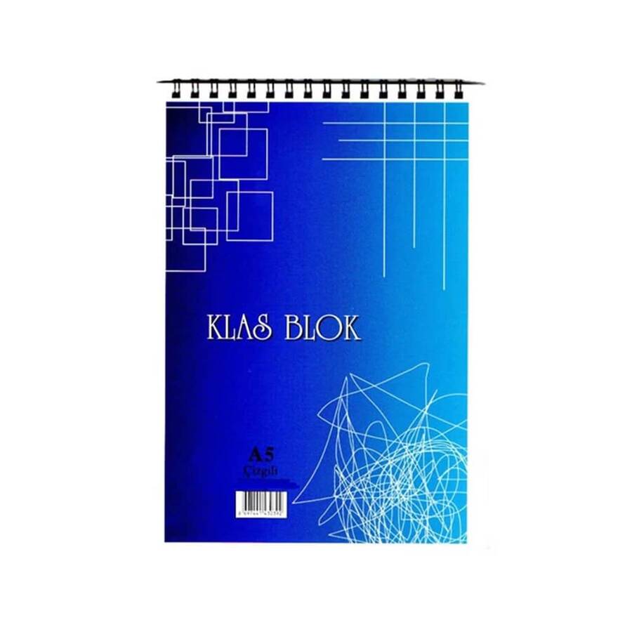 Klas Defter Office Book Spiralli A5 100 Yaprak Çizgili