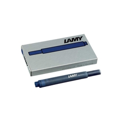 Lamy - Lamy T10 Dolma Kalem Kartuşu 5'li Mavi-Siyah