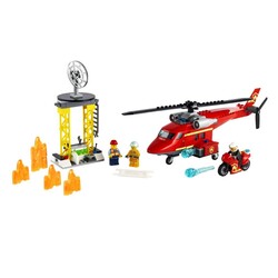 Lego City İtfaiye Kurtarma Helikopteri - Thumbnail