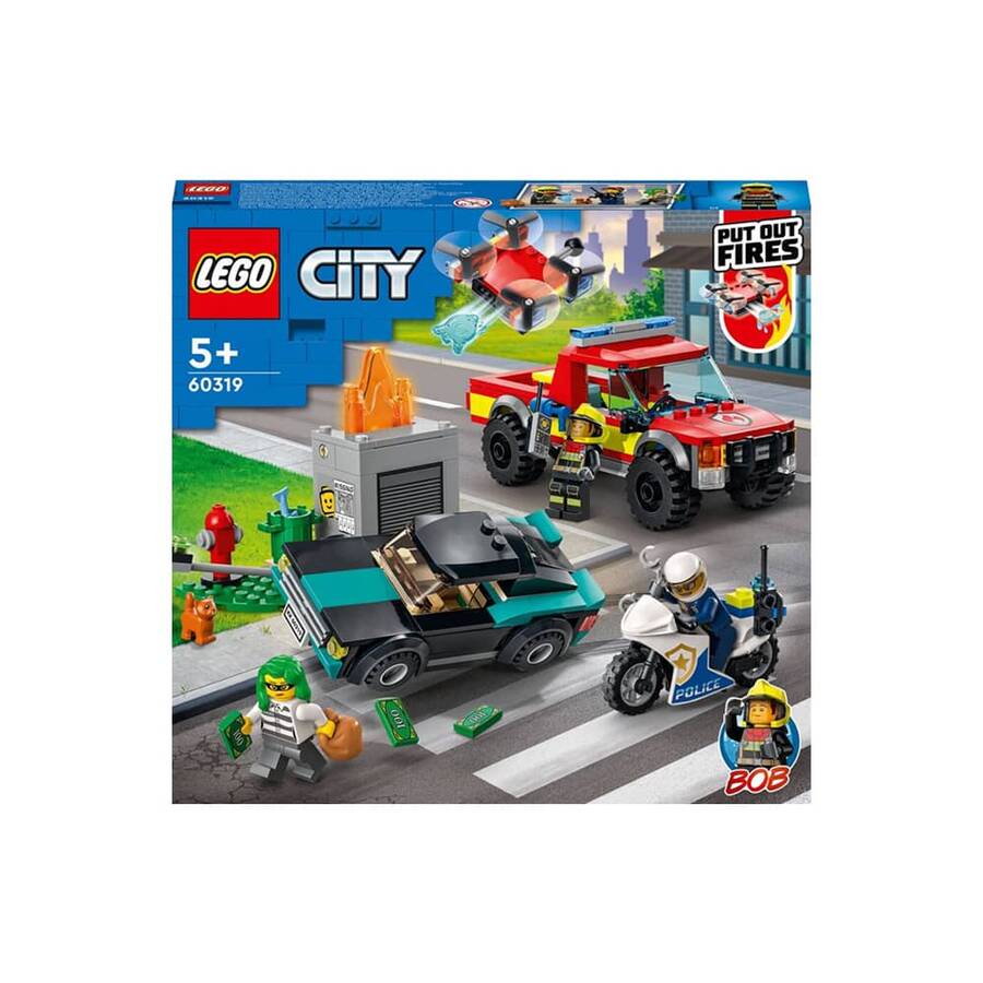Lego City İtfaiye Kurtarma Operasyonu Ve Polis Takibi