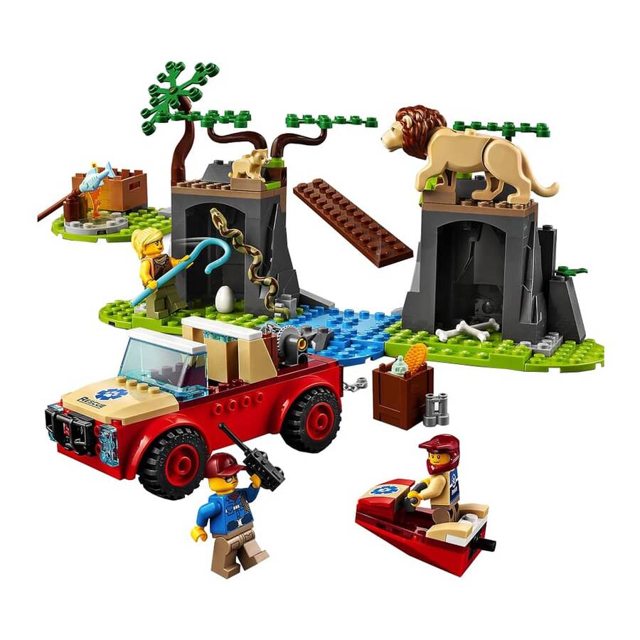 Lego City Wildlife Vahşi Hayvan Kurtarma Jipi