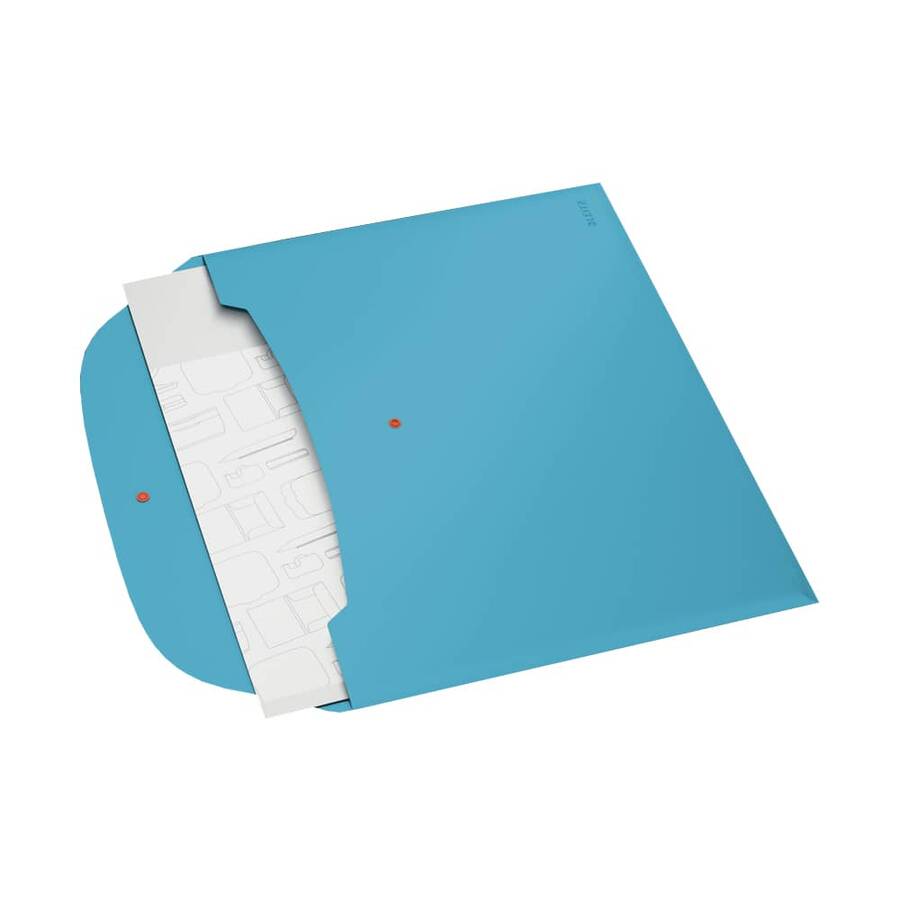 Leitz Cosy Çıtçıtlı 2 Cepli Gizlilik Dosyası A4 Mavi