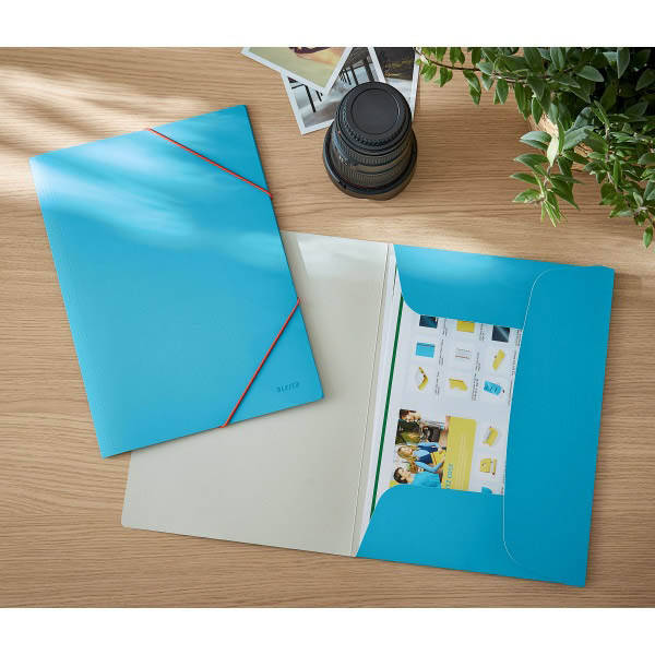 Leitz Cosy Soft Touch Lastik Kilitli Dosya A4 Mavi