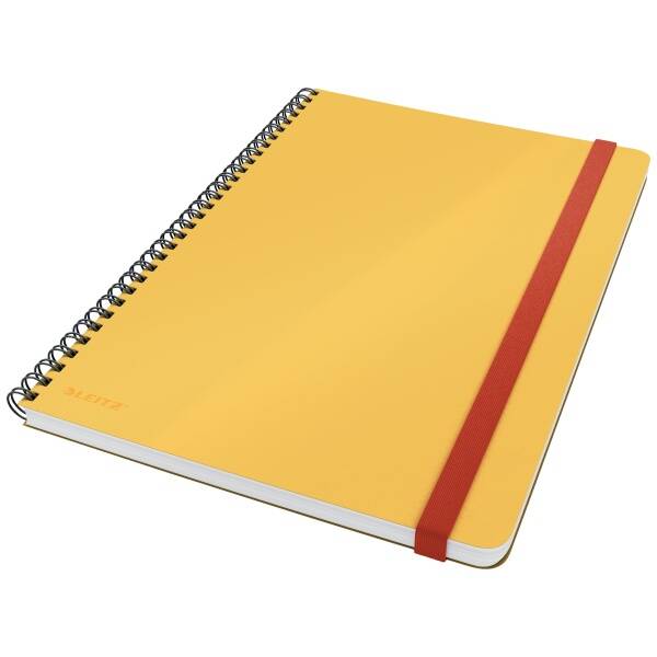 Leitz Cosy Soft Touch Spiralli Büyük Boy Çizgili Defter Sarı