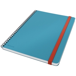 Leitz Cosy Soft Touch Spiralli Büyük Boy Kareli Defter, B5 Mavi - Thumbnail