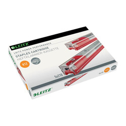 Leitz - Leitz Zımba Teli K12 80 Yaprak 5'li Kırmızı 5551