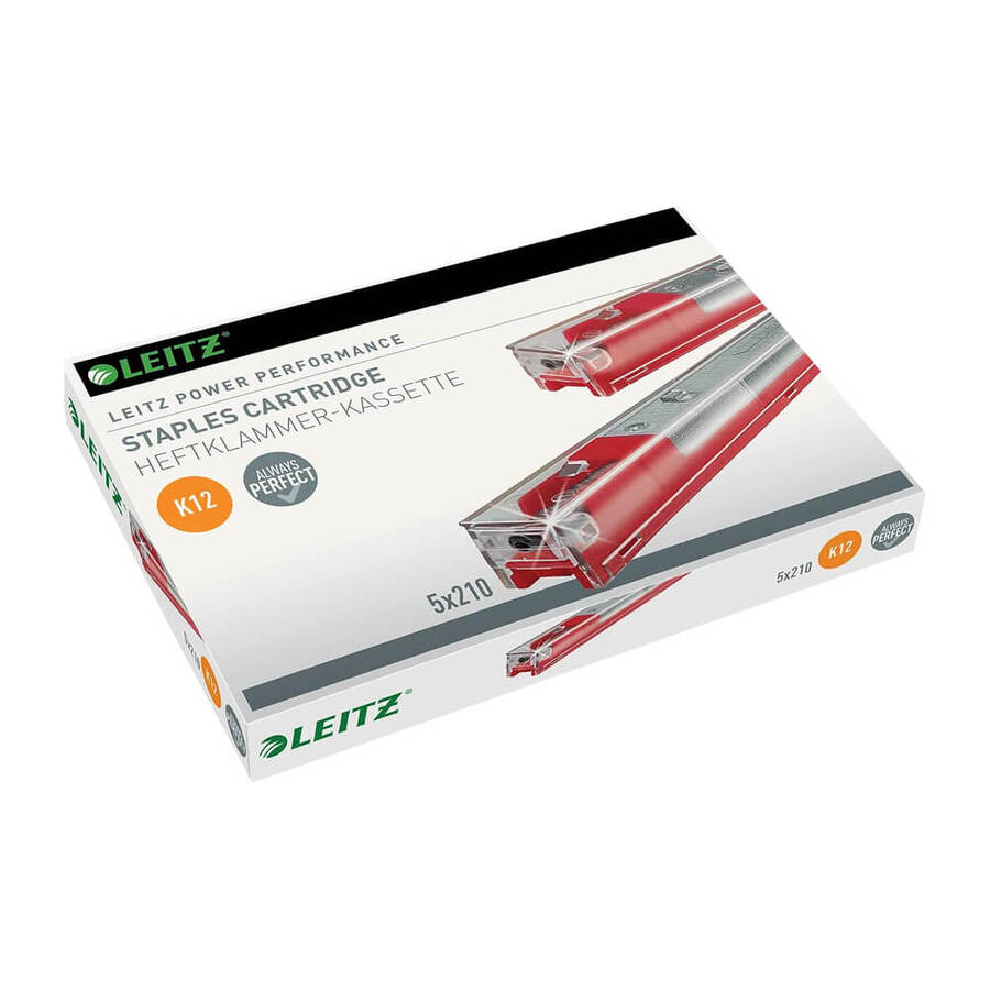Leitz Zımba Teli K12 80 Yaprak 5'li Kırmızı 5551