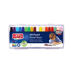 Lets - Lets Pastel Boya Plastik Çantalı 18 Renk