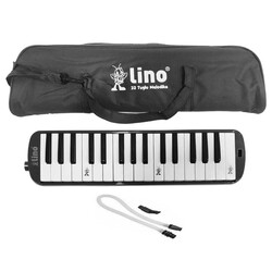 Lino - Lino Bez Çantalı Melodika 32 Tuşlu Siyah