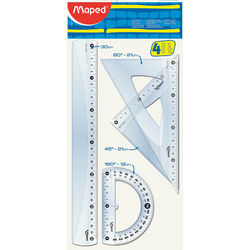 Maped - Maped 242830 Eko Kristal Cetvel Seti 30 cm4'lü