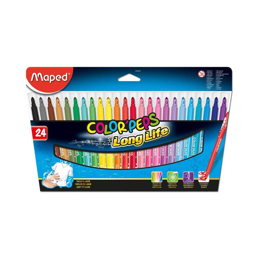 Maped Color Pep's Keçeli Kalem 24'lü