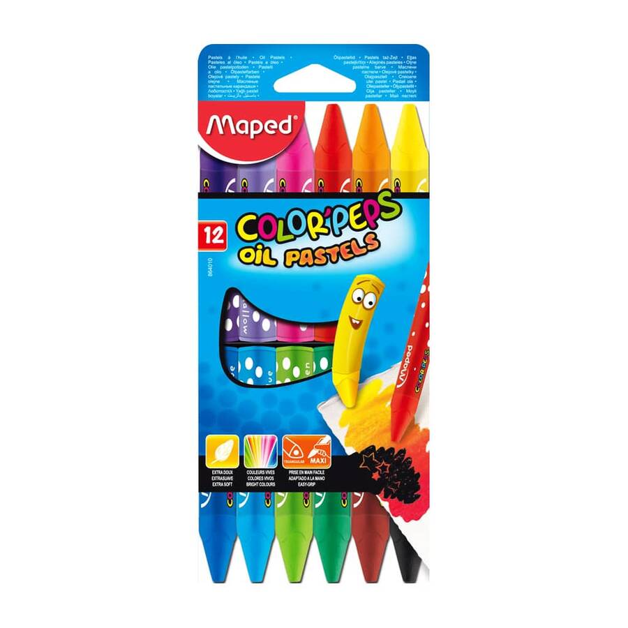 Maped Color'Peps Yağlı Pastel 12'li