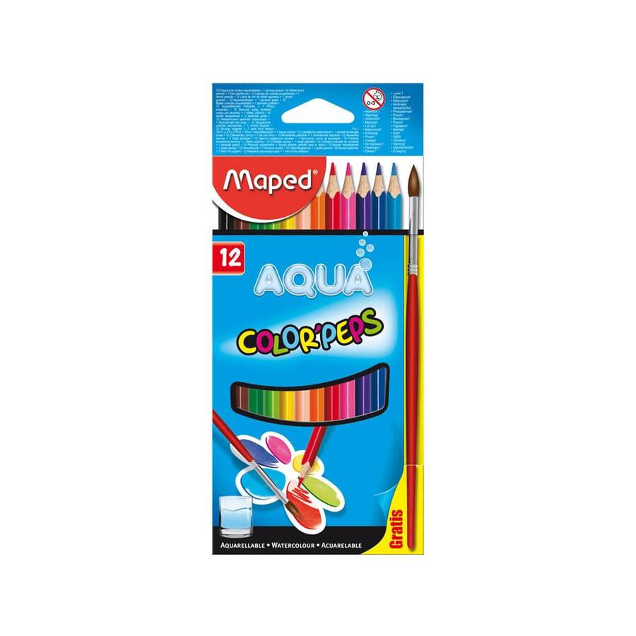 Maped Color Peps Aqua Kuru Boya 12'li 836011ZV