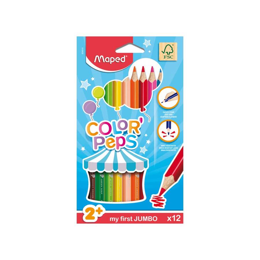 Maped Color'Peps Maxi Kuru Boya 12'li 834010