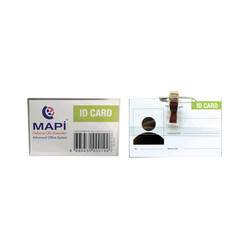 Mapi - Mapi Kokart Pvc Klipsli 300 Mic Yatay 54x86 mm 50'li
