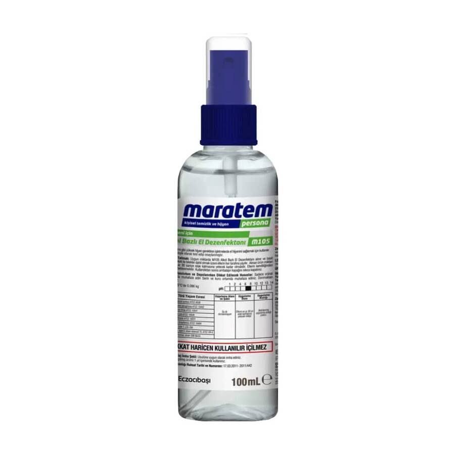 Maratem Alkol Bazlı El Dezenfektanı Sprey M105 100 ml