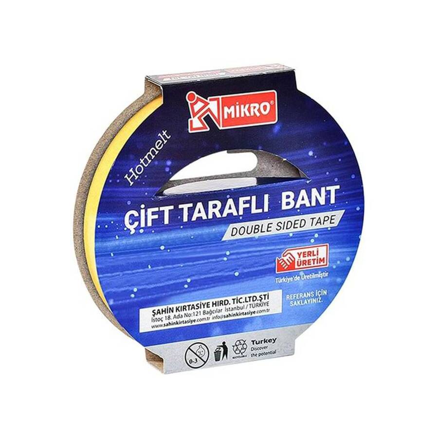 Mikro Bant Çift Taraflı 18x25 m