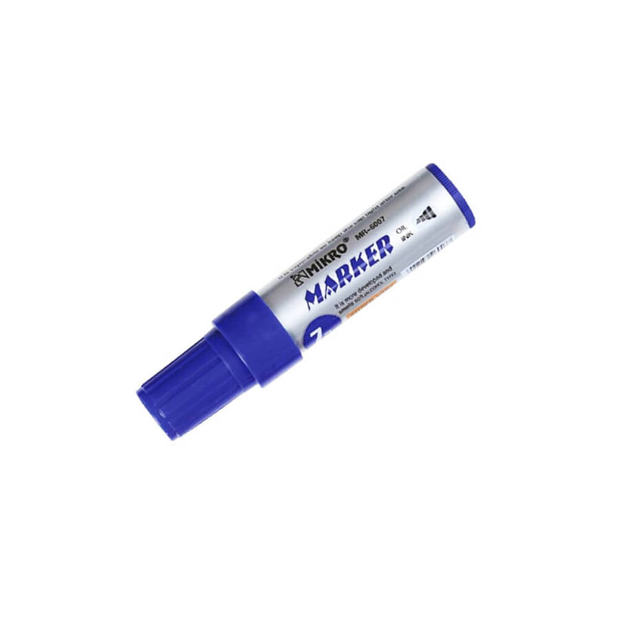 Mikro Permanent Markör Kesik Uçlu Mavi 