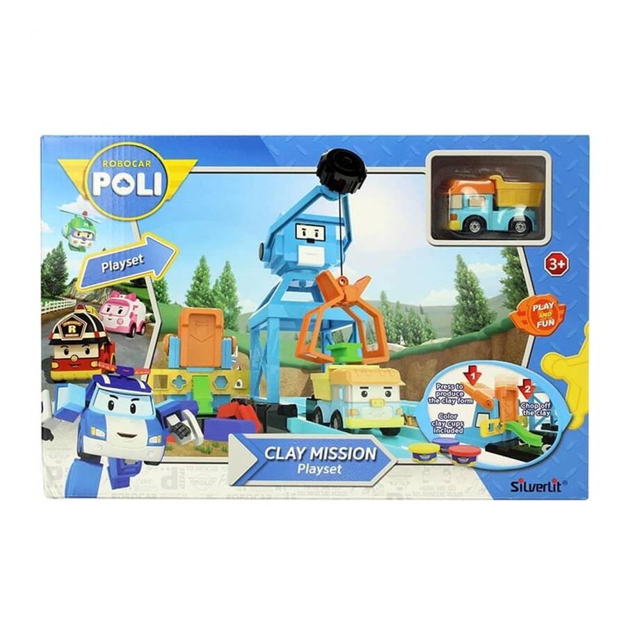 Neco Toys Poli Car Oyun Hamurlu Vinç Oyun Seti