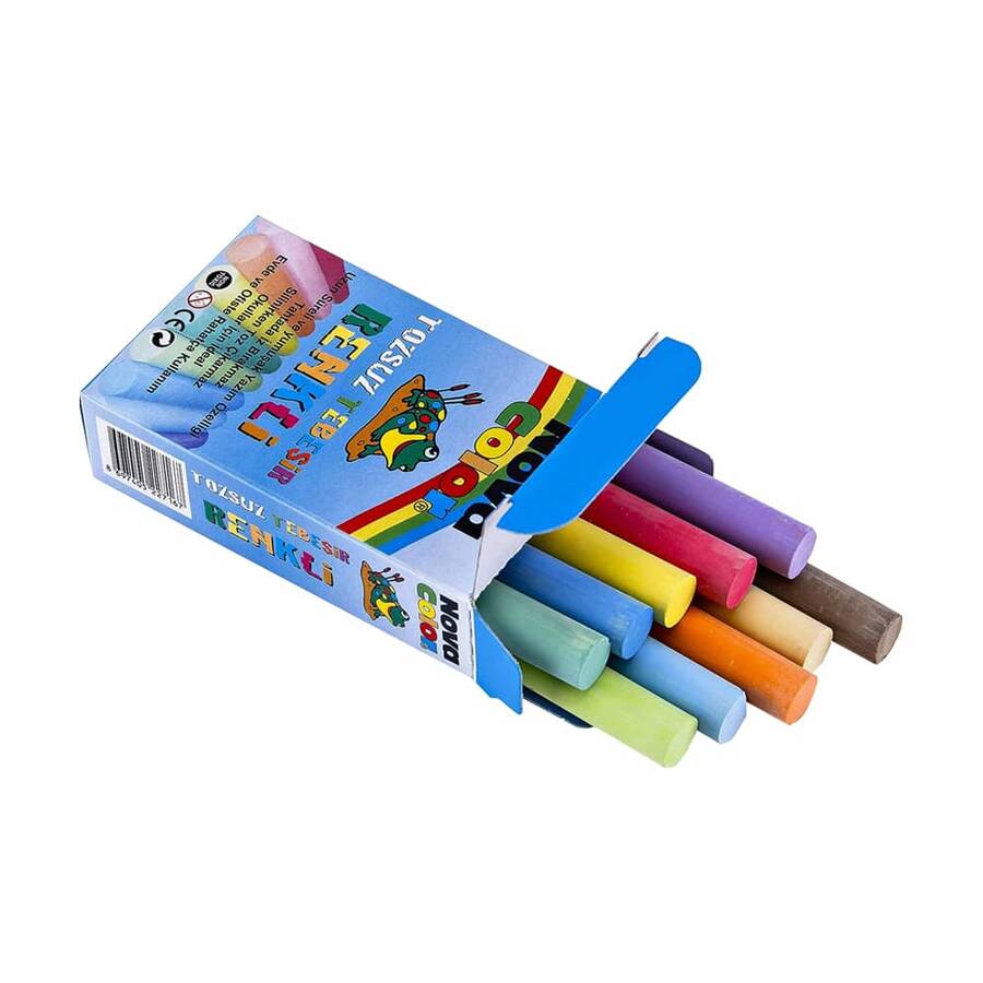 Nova Color Tebeşir Tozsuz Renkli 10'lu Nc-4111