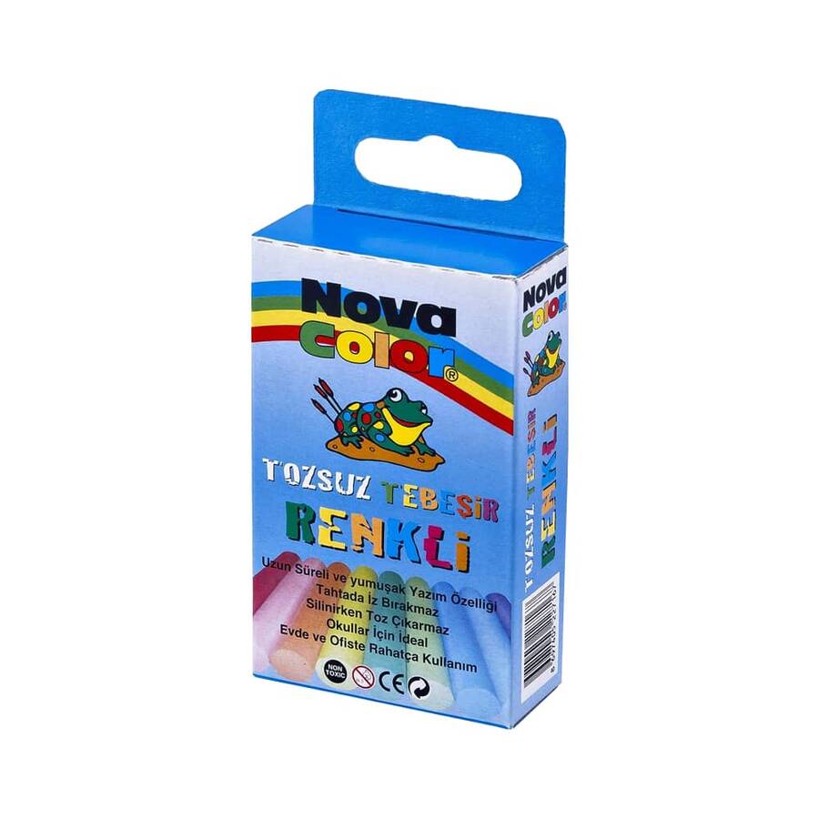 Nova Color Tebeşir Tozsuz Renkli 10'lu Nc-4111