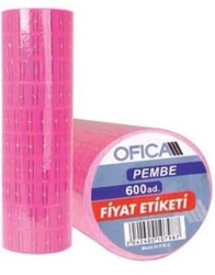 Ofica Fiyat Etiketi 600'lü Pembe - Thumbnail