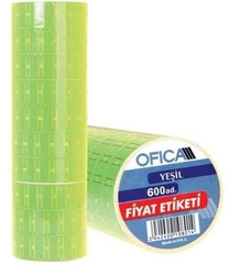 Ofica - Ofica Fiyat Etiketi 600'lü Yeşil