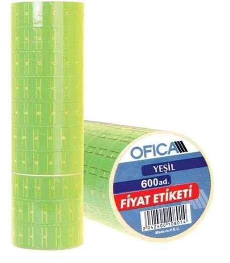 Ofica Fiyat Etiketi 600'lü Yeşil