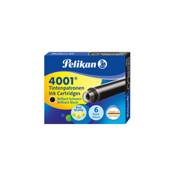 Pelikan Dolma Kalem Kartuşu 4001 Küçük 6'lı Siyah - Thumbnail