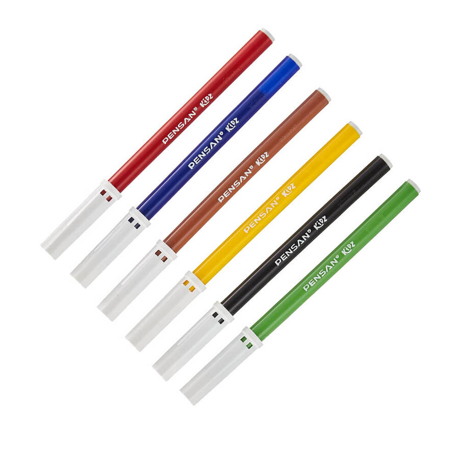 Pensan Keçeli Boya Kalemi 6 Renk
