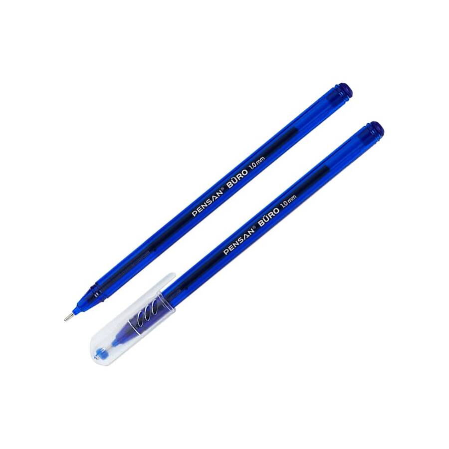 Pensan Tükenmez Kalem Büro Ball Point 1 mm Mavi