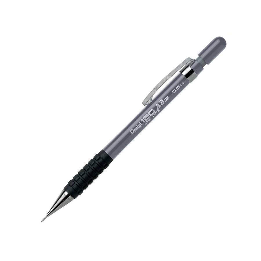 Pentel Genel Kullanım İçin Tutaçlı Versatil Kalem 0.5 mm Gri 