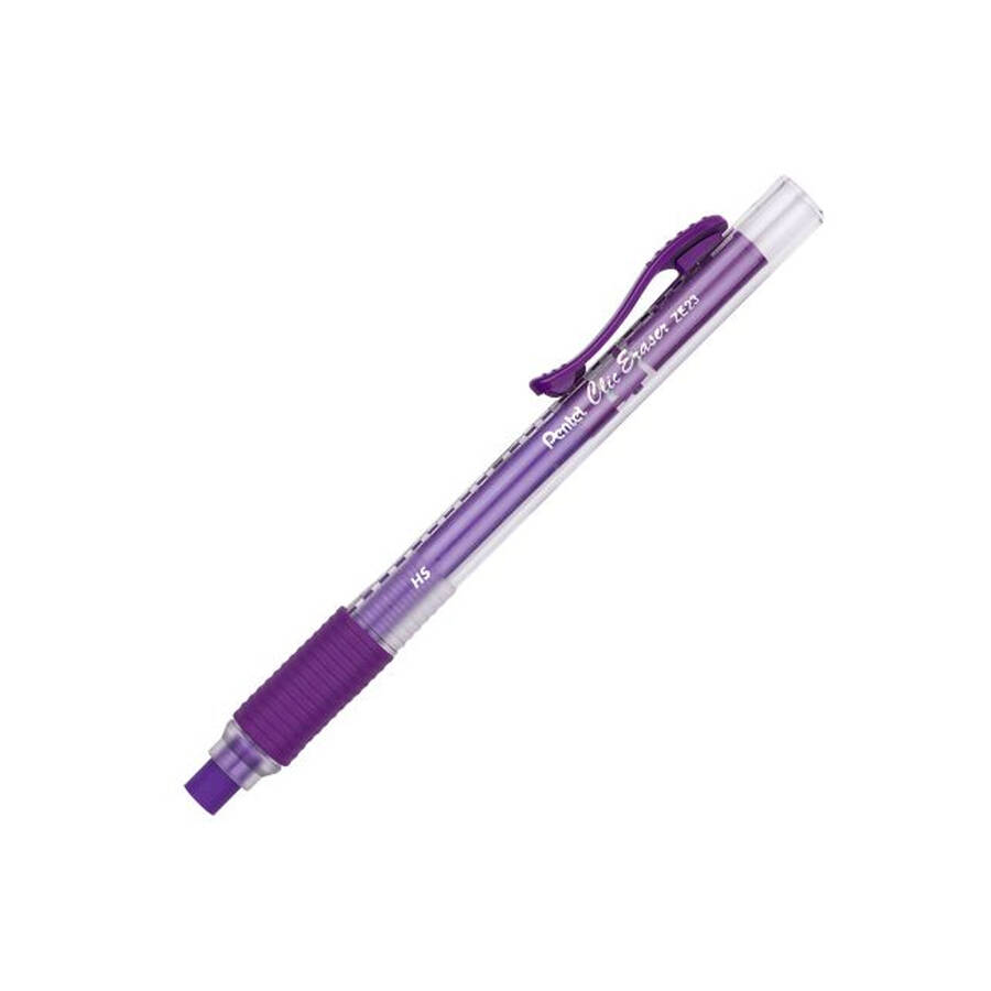 Pentel ZE23V Sürgülü Silgi Mor Gövde