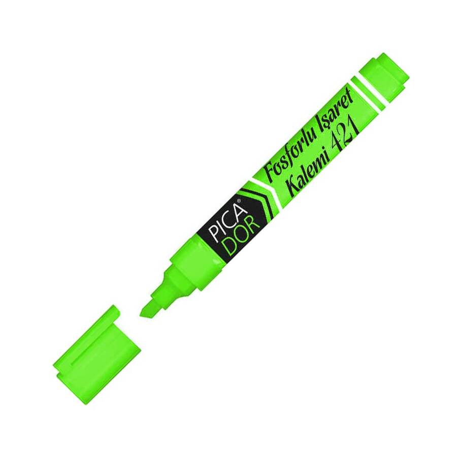 Picador 421 Fosforlu Kalem Yeşil
