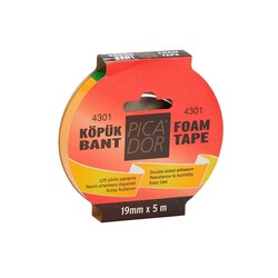 Picador - Picador Bant Çift Taraflı Köpük 19 mm x 5 mt 855 mic. Askılı