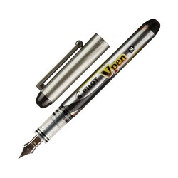 Pilot - Pilot V-Pen Dolma Kalem Silver Siyah