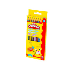 Play-Doh - Playdoh Kuru Boya Jumbo 6'lı Metalik 2 Renk Neon