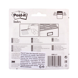 Post-it - Post-it 686-A1 Sert Index 4 Renk x 6 Adet (1)