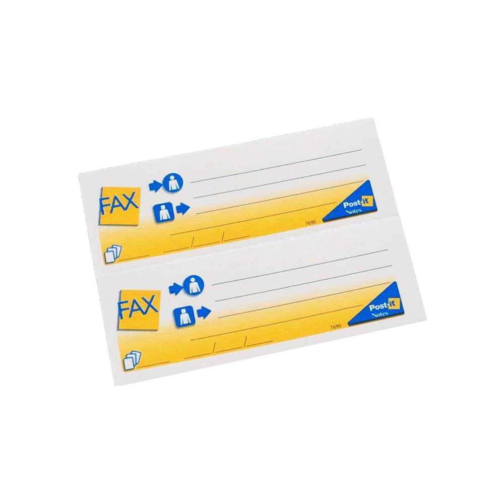 Post it store fax notes