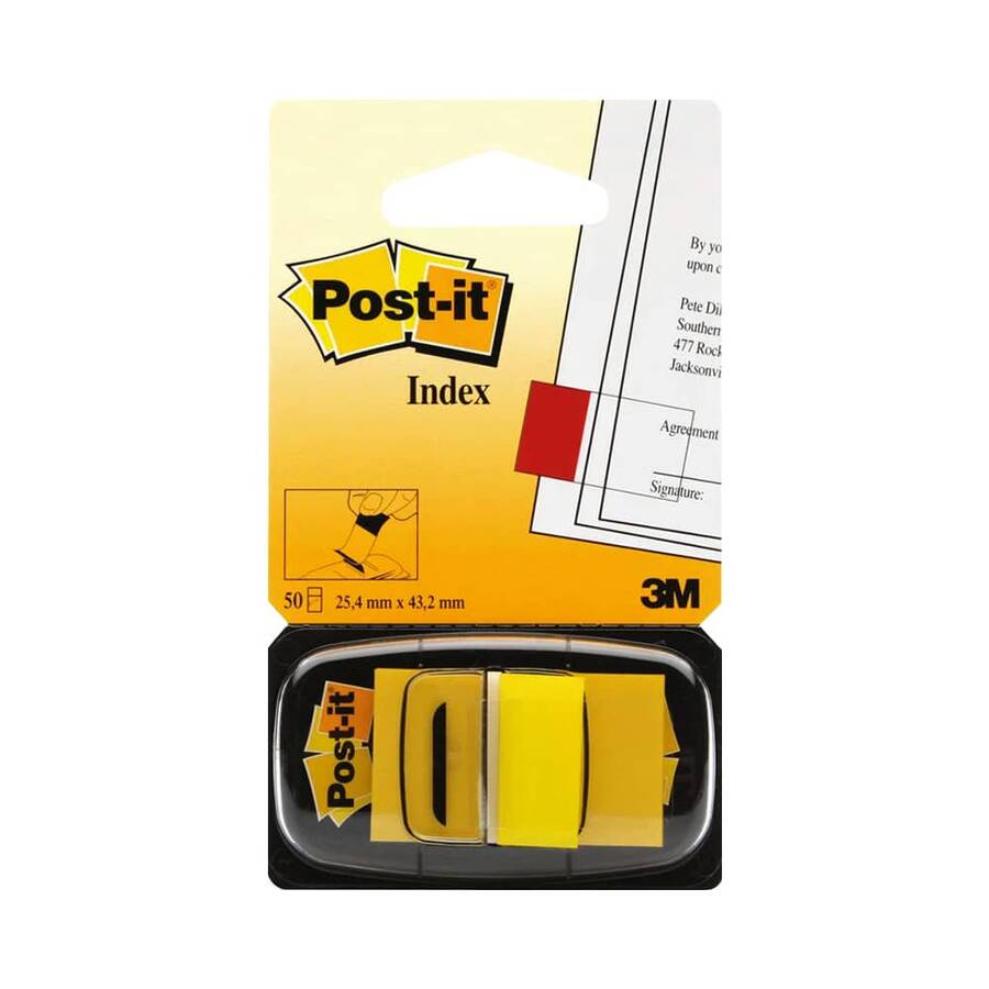 Post-it Yapışkanlı Ayraç İndexı 50 Yaprak 25,4x43,18 mm Sarı