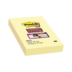 Post-it Super Sticky Yapışkanlı Not Kağıdı 51x76mm 90 Yaprak Sarı - Thumbnail