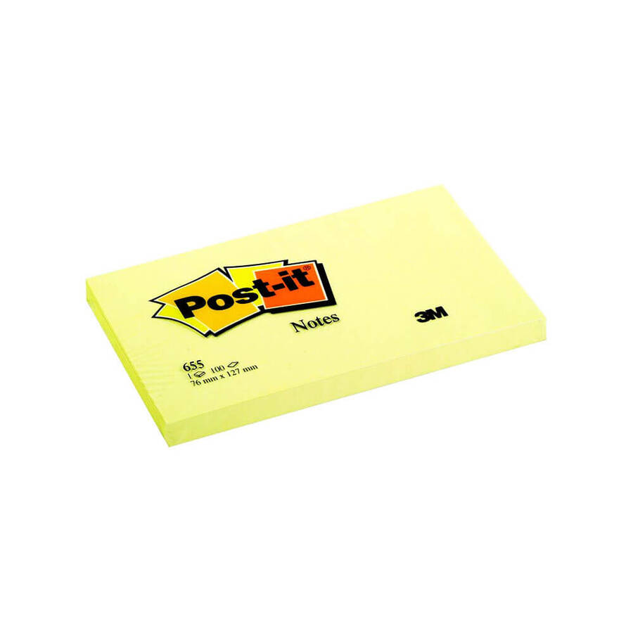 Post-it Yapışkanlı Not Kağıdı 76x127m Sarı