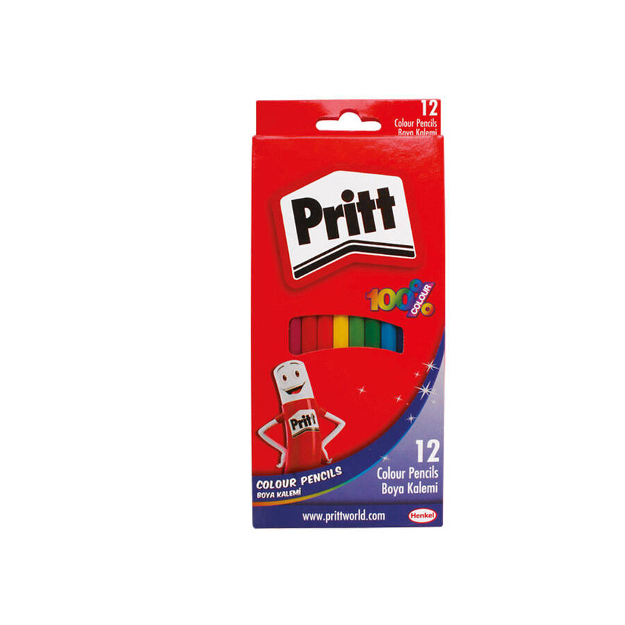 Pritt Kuru Boya Karton Kutu Uzun Boy 12'li 