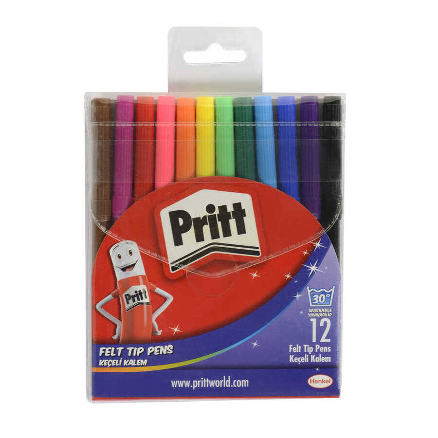 Pritt Keçeli Boya Kalemi 12 Renk