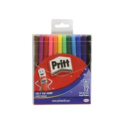 Pritt Keçeli Boya Kalemi 12 Renk - Thumbnail