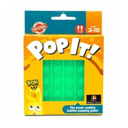 Push Pop Bubble - Push Pop Bubble Pop It Duyusal Oyuncak Özel Pop Stres Kare Yeşil (1)