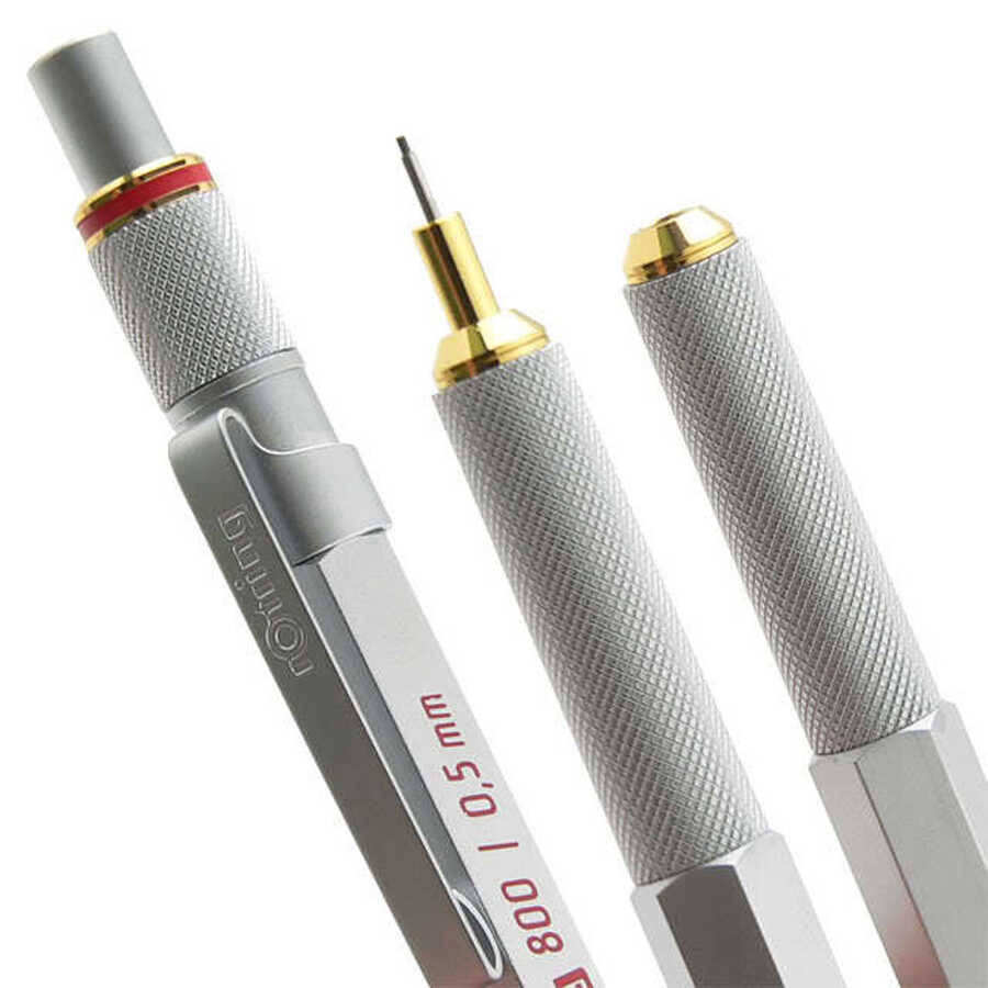 Rotring 800 Uçlu Kalem 0.5 mm Krom 